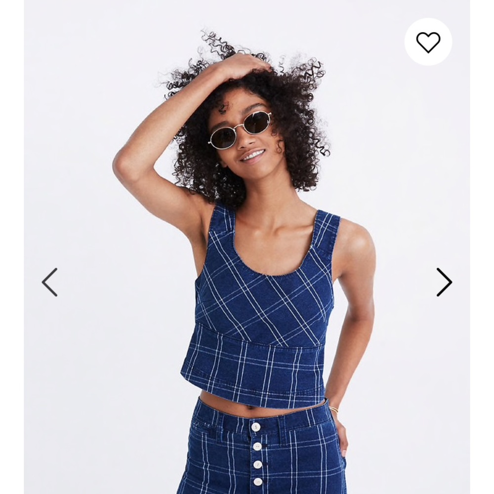 🆕 Madewell Windowpane Top
